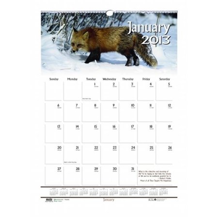 HOUSE OF DOOLITTLE House of Doolittle HOD373 Wall Calendar-Wildlife HOD373